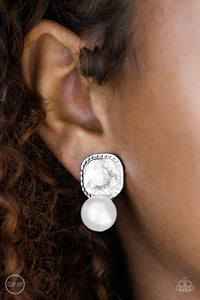 Gatsby Gleam - White Earrings