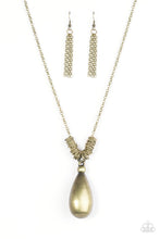 Load image into Gallery viewer, Just A Drop - Brass Necklace