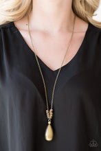 Load image into Gallery viewer, Just A Drop - Brass Necklace