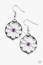 Load image into Gallery viewer, Common Daisy - Purple Earrings