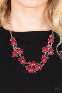 Botanical Banquet - Red Necklace