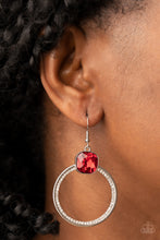 Load image into Gallery viewer, Cheers to Happily Ever After - Red Earrings