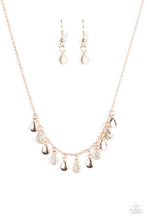 Load image into Gallery viewer, Radiant Rainstorms - Rose Gold Necklace