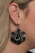 Load image into Gallery viewer, Midnight Garden - Black Gunmetal Earrings