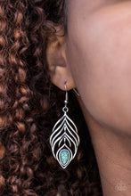 Load image into Gallery viewer, Bold Little Bird - Blue Earrings
