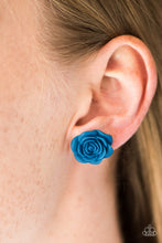 Load image into Gallery viewer, Raving About Roses - Blue Post Earrings