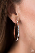 Load image into Gallery viewer, Celebrity Sparkle - Copper Hoop Earrings