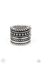 Load image into Gallery viewer, Stacked Odds - Silver Ring