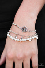 Load image into Gallery viewer, Petunia Party - White Bracelet