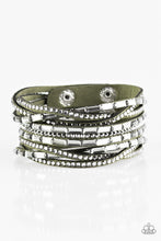 Load image into Gallery viewer, Rhinestone Riot - Green Bracelet