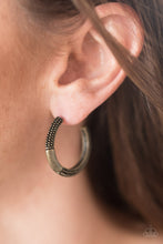 Load image into Gallery viewer, The BEAST Of The BEAST - Brass Hoop Earrings