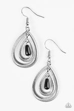 Load image into Gallery viewer, Tranquil Teardrops - Black Earrings