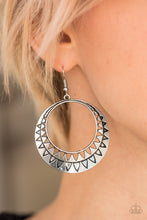 Load image into Gallery viewer, Rustic Rays - Silver Earrings