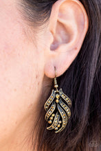 Load image into Gallery viewer, Fan The Flames - Brass Earrings