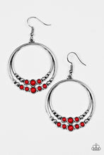 Load image into Gallery viewer, Spiraling Serenity - Red Earrings