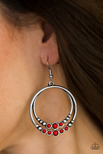 Load image into Gallery viewer, Spiraling Serenity - Red Earrings