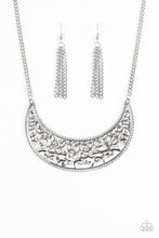 Load image into Gallery viewer, Moroccan Moon - Silver Necklace