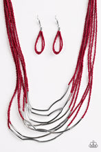 Load image into Gallery viewer, Living The GLEAM - Red Necklace
