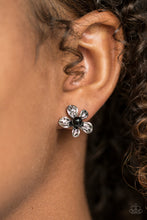 Load image into Gallery viewer, Diva Daisy - Black Post Earrings