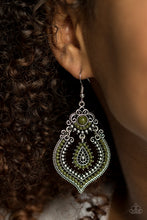 Load image into Gallery viewer, Congo Cadence - Green Earrings