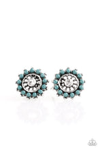 Load image into Gallery viewer, Dreamy Dahlia - Blue Post Earrings