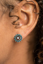 Load image into Gallery viewer, Dreamy Dahlia - Blue Post Earrings