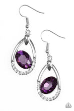 Load image into Gallery viewer, Uptown Crown - Purple Earrings