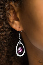 Load image into Gallery viewer, Uptown Crown - Purple Earrings