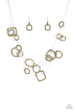 Load image into Gallery viewer, GEO-ing Strong - Brass Necklace