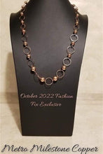 Load image into Gallery viewer, Metro Milestone - Copper Necklace