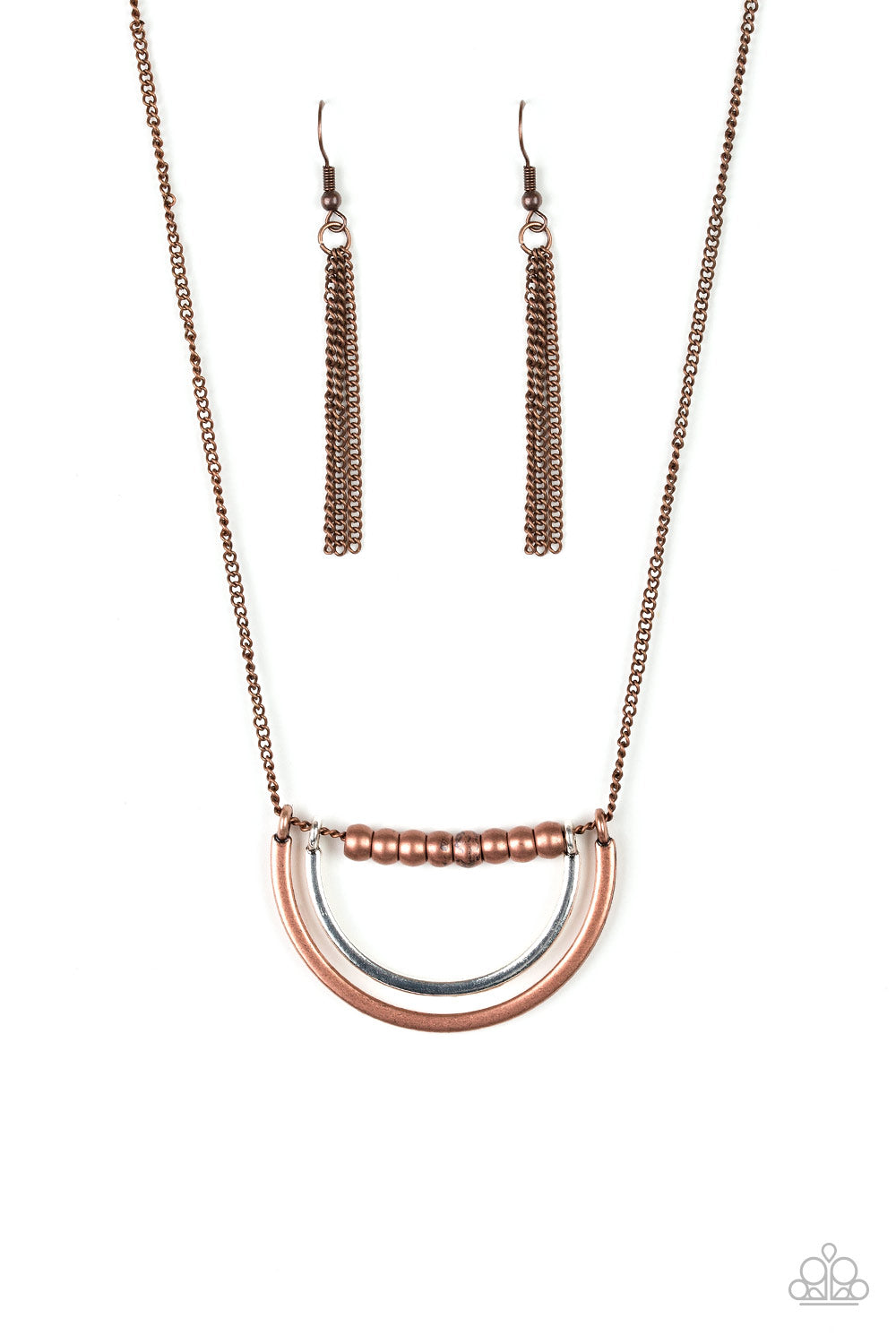 Artificial Arches - Copper (Mixed Metals) Necklace