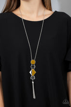 Load image into Gallery viewer, STRIPE Up a Conversation - Yellow Necklace