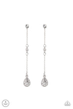 Load image into Gallery viewer, When It REIGNS - White Double-Sided Post Earrings