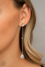 Load image into Gallery viewer, When It REIGNS - White Double-Sided Post Earrings