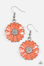 Load image into Gallery viewer, Distracted By Daisies - Orange Earrings