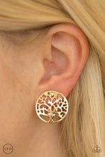 Load image into Gallery viewer, Royal TREE-tment - Gold Clip-On Earrings