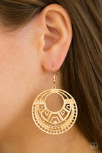 Load image into Gallery viewer, Modernly Mayan - Gold Earrings
