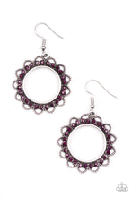 Load image into Gallery viewer, Bring Your Tambourine - Purple Earrings