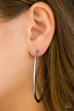 Load image into Gallery viewer, Center Of Eccentric - Silver Hoop Earrings