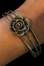 Load image into Gallery viewer, Rosy Repose - Brass Bracelet