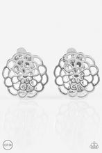 Load image into Gallery viewer, Carefree Carnation - Silver Clip-On Earrings