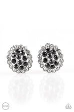 Load image into Gallery viewer, Runway Ready - Black Clip-On Earrings