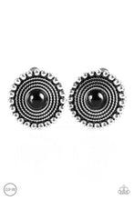 Load image into Gallery viewer, WHEELing and Able - Black Clip-On Earrings