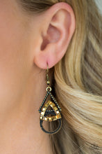 Load image into Gallery viewer, On The Edge Of Your Seat - Brass Earrings