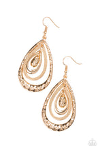 Load image into Gallery viewer, Metallic Monsoon - Gold Earrings