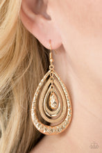 Load image into Gallery viewer, Metallic Monsoon - Gold Earrings