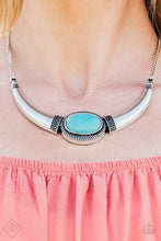 Load image into Gallery viewer, Cause A STEER - Blue Necklace