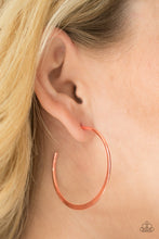 Load image into Gallery viewer, Classically Casual - Copper Hoop Earrings