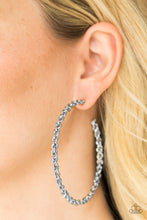 Load image into Gallery viewer, Street Smart - Silver Hoop Earrings