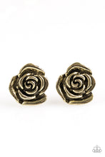 Load image into Gallery viewer, So BLOOMantic! - Brass Post Earrings